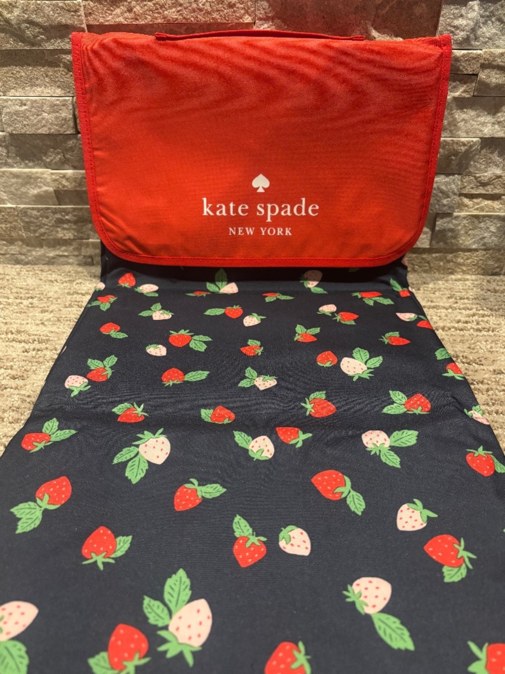 Kate Spade Strawberry Picnic Blanket